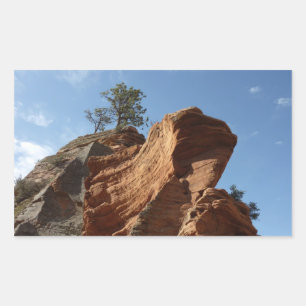 Adesivo Retangular Até Angels Landing no Parque Nacional de Zion