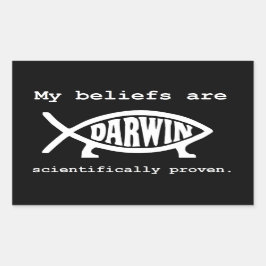Adesivo Retangular Atheist Evolution para-choques