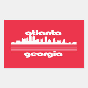Adesivo Retangular Atlanta Georgia