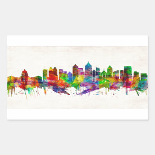 Adesivo Retangular Atlanta Georgia Skyline