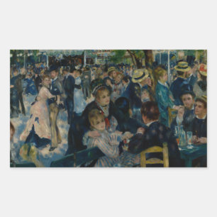 Adesivo Retangular Auguste Renoir - Dança no Le Moulin de la Galette