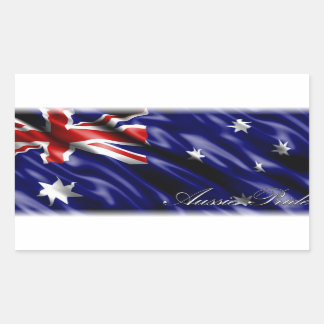Adesivo Retangular Aussie Pride Sticker
