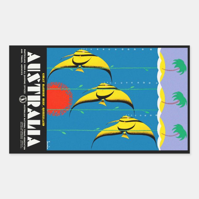 Adesivo Retangular Austrália (Frente)