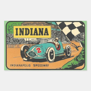 Adesivo Retangular Autoadesivos Indianapolis Speedway Indiana
