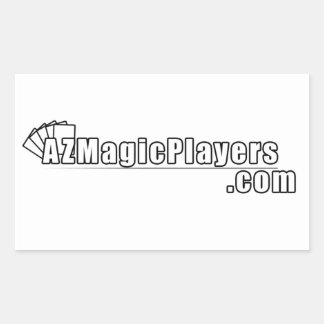 Adesivo Retangular Autocolante AZMagicPlayers.com