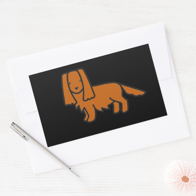 Adesivo Retangular autocolante cartoon carles spaniel ruby (Envelope)