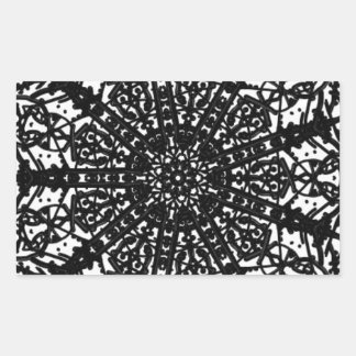 Adesivo Retangular Autocolante de arte monocromática