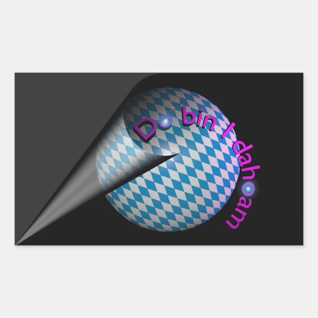 Adesivo Retangular Autocolante de automóvel “Do é j dahoam” (Frente)