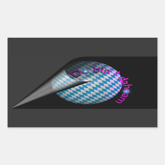 Adesivo Retangular Autocolante de automóvel “Do é j dahoam”