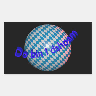 Adesivo Retangular Autocolante de automóvel “Do é j dahoam "