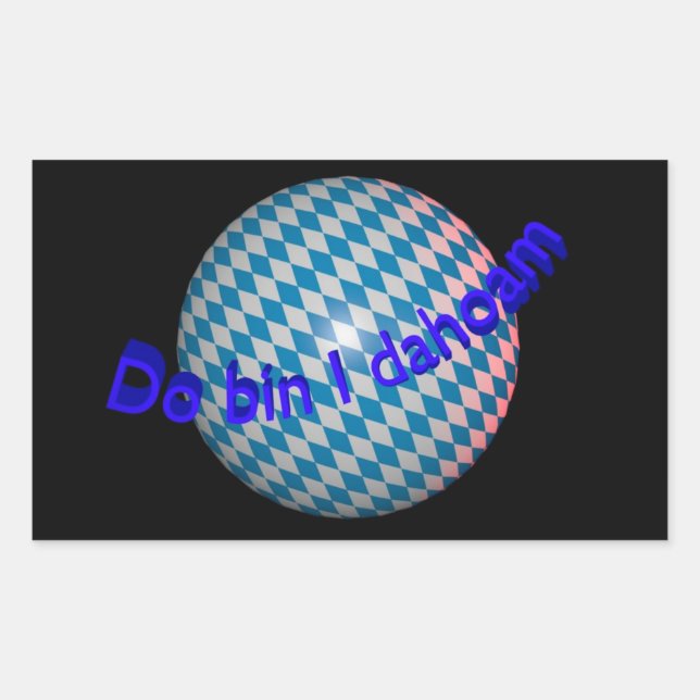 Adesivo Retangular Autocolante de automóvel “Do é j dahoam " (Frente)