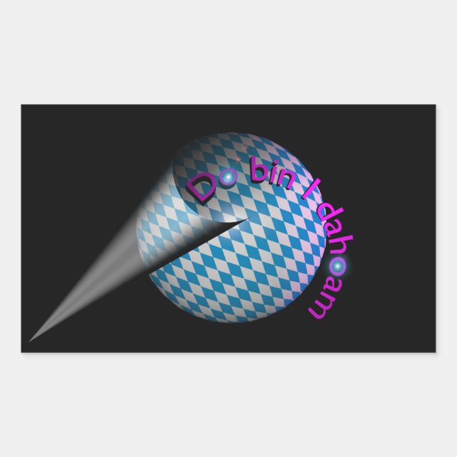 Adesivo Retangular Autocolante de automóvel “Do é j dahoam " (Frente)