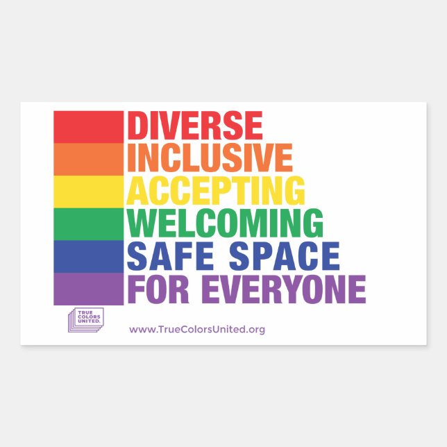 Adesivo Retangular Autocolante de espaço seguro (Frente)