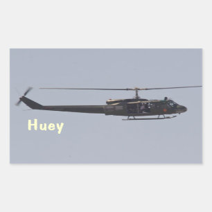 Adesivo Retangular Autocolante de helicóptero Huey