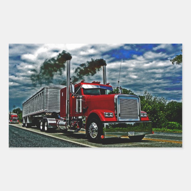 Adesivo Retangular Autocolantes de carga (Frente)