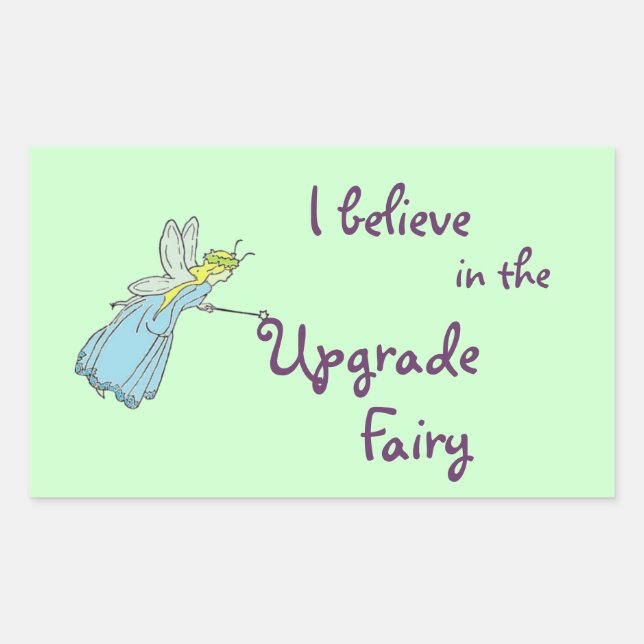 Adesivo Retangular Autocolantes de cruzeiro de fada (Frente)