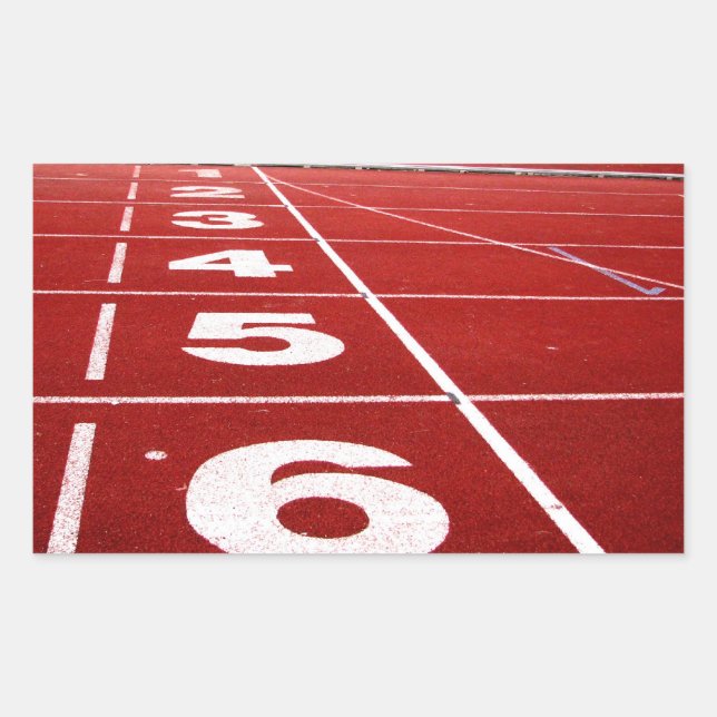 Adesivo Retangular Autocolantes de pista (Frente)