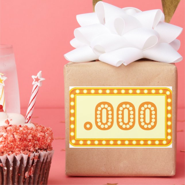 Adesivo Retangular Autocolantes de pontuação artificial: Edição de Pe (Festa)