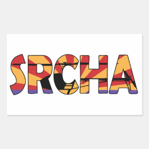 Adesivo Retangular Autocolantes do logotipo SRCHA