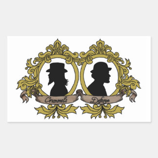 Adesivo Retangular Autocolantes duplos