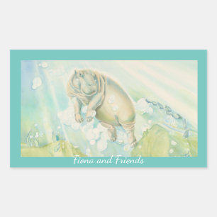 Adesivo Retangular Autocolantes "Fiona and Friends"