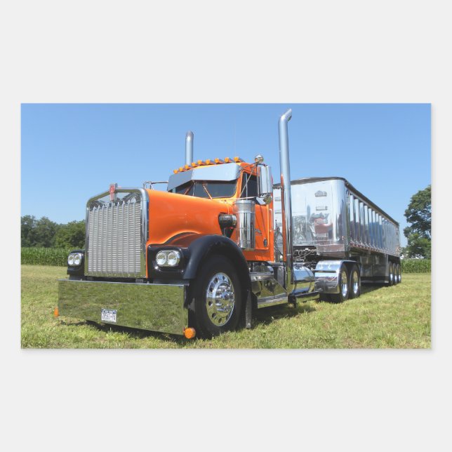 Adesivo Retangular Autocolantes Kenworth W900A (Frente)