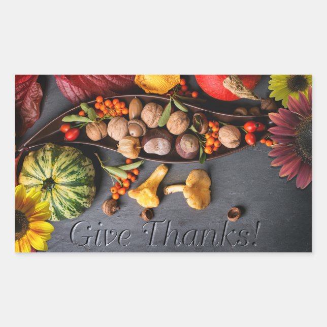 Adesivo Retangular Autocolantes - Obrigados gravados (Frente)