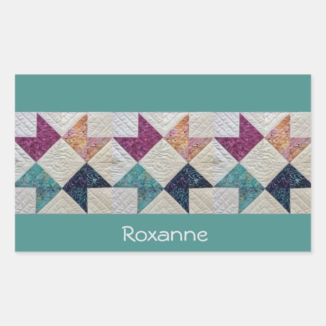 Adesivo Retangular Autocolantes personalizados (Frente)