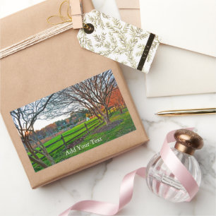 Adesivo Retangular Autumn Sunset por Shirley Taylor