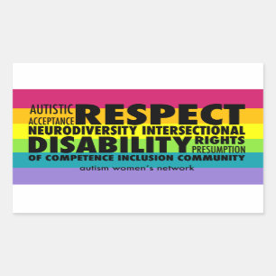 Adesivo Retangular AWN Rainbow Pride Sticker