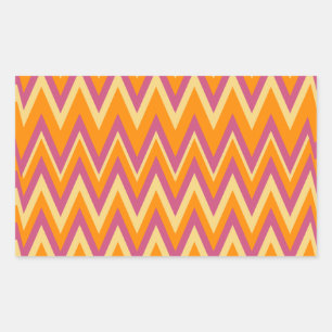 Adesivo Retangular Aztec Tribal ZigZag