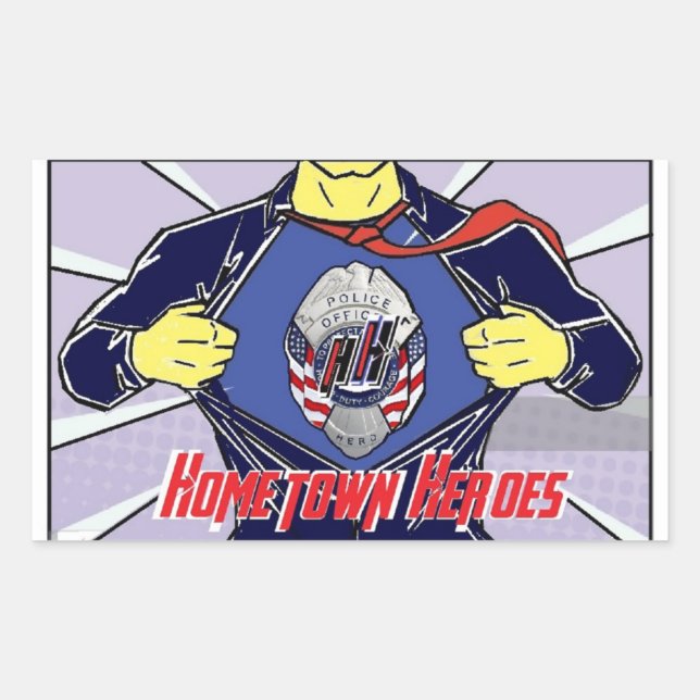 Adesivo Retangular azul (Frente)