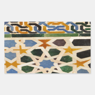 Adesivo Retangular Azulejo #3 da parede de Alhambra