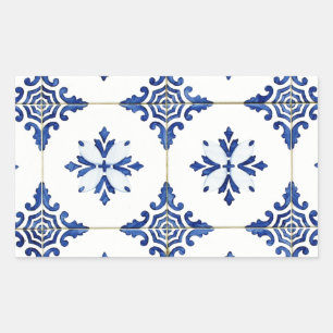 Adesivo Retangular Azulejos
