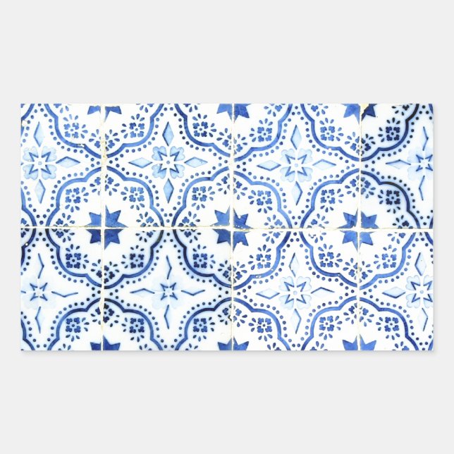 Adesivo Retangular Azulejos, Portuguese Tiles (Frente)