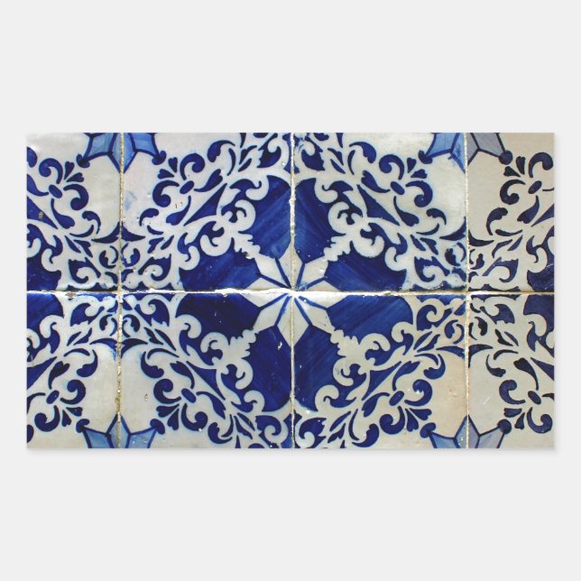 Adesivo Retangular Azulejos, Portuguese Tiles (Frente)