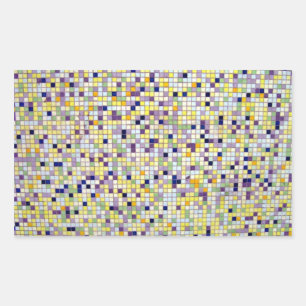 Adesivo Retangular Azulejos Quadrados Pequenos com Coloração múltipla