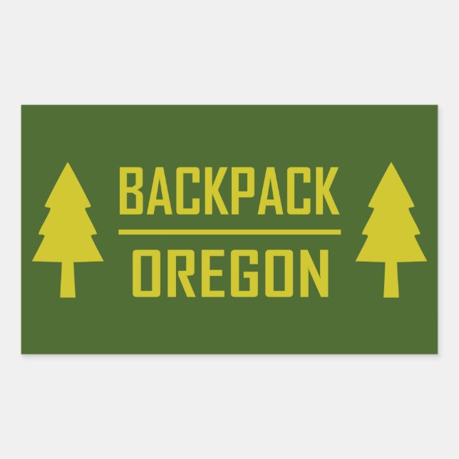 Adesivo Retangular Backpack Oregon (Frente)