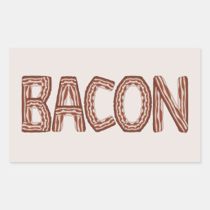 Adesivo Retangular Bacon