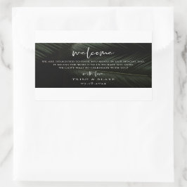 Adesivo Retangular Bag de Boas-vindas dos Tropics Moody