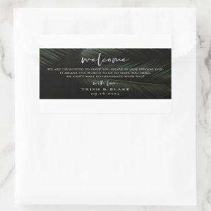 Adesivo Retangular Bag de Boas-vindas dos Tropics Moody