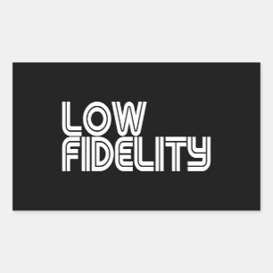 Adesivo Retangular Baixo Fidelity