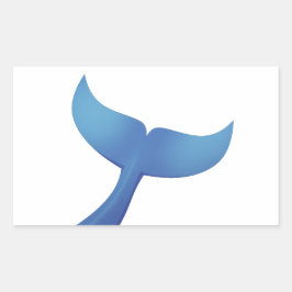 Adesivo Retangular Baleia-jubarte V2