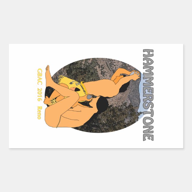 Adesivo Retangular Banda de Hammerstone 2016 (Frente)