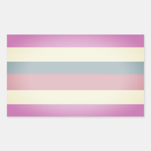Adesivo Retangular Bandas do Orgulho Intersexual