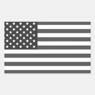 Adesivo Retangular Bandeira americana Subdued