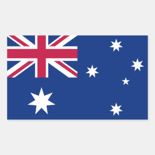 Adesivo Retangular Bandeira australiana