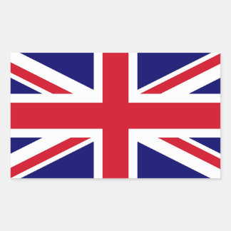 Adesivo Retangular Bandeira Britânica