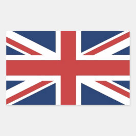 Adesivo Retangular Bandeira Britânica