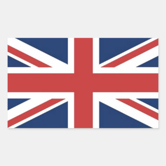 Adesivo Retangular Bandeira Britânica